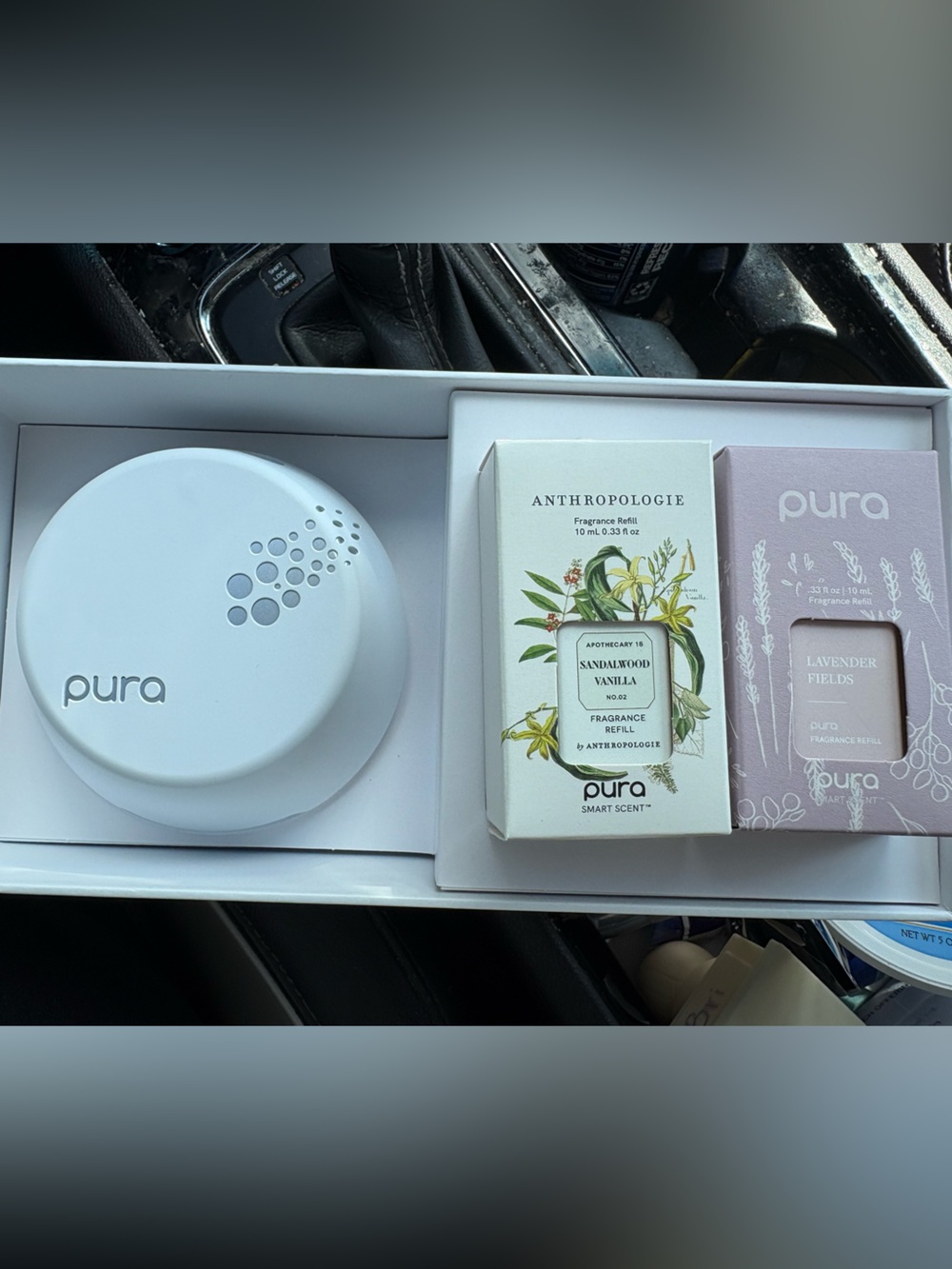 Pura White Smart Home Fragrance Kit with Anthro Scent Pods